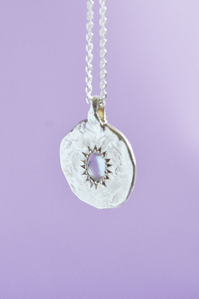 Ira Moonstone Silver Pendant