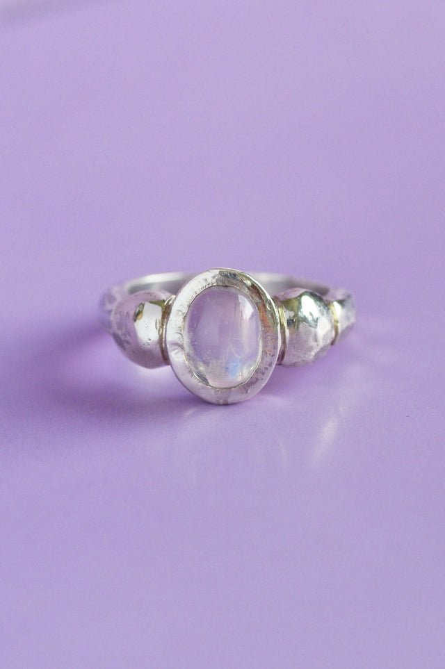 Juniper Moonstone Silver Ring 826-05