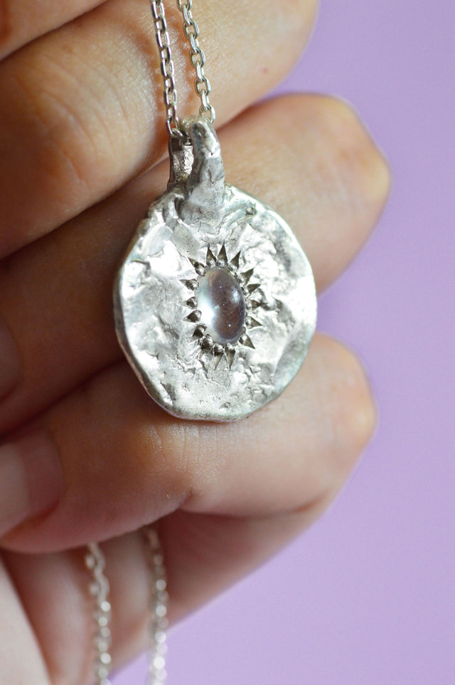 Ira Moonstone Silver Pendant