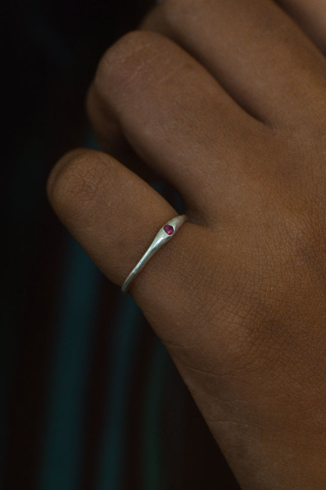 Siyum Rhodolite Garnet Silver Ring