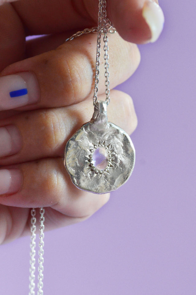 Ira Moonstone Silver Pendant