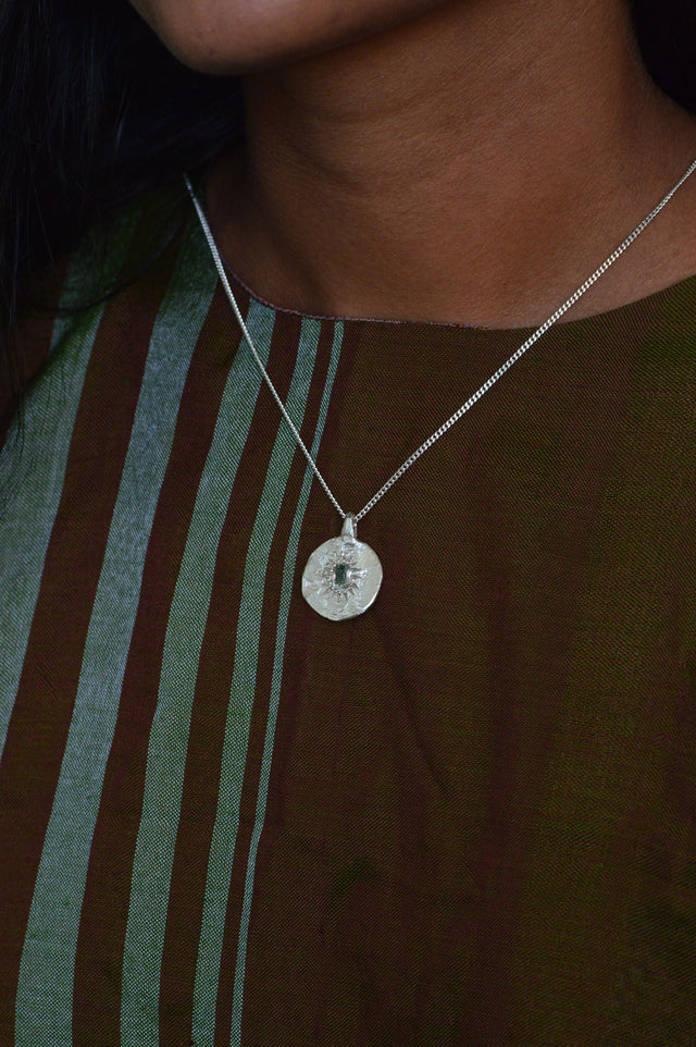 Ira Aquamarine Silver Pendant