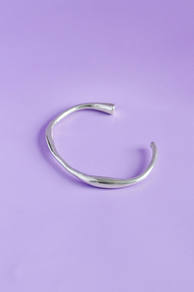 Liquid Silver Bangle