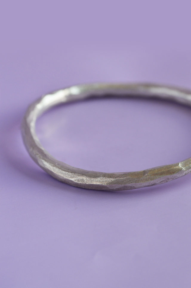 Aisha Silver Bangle