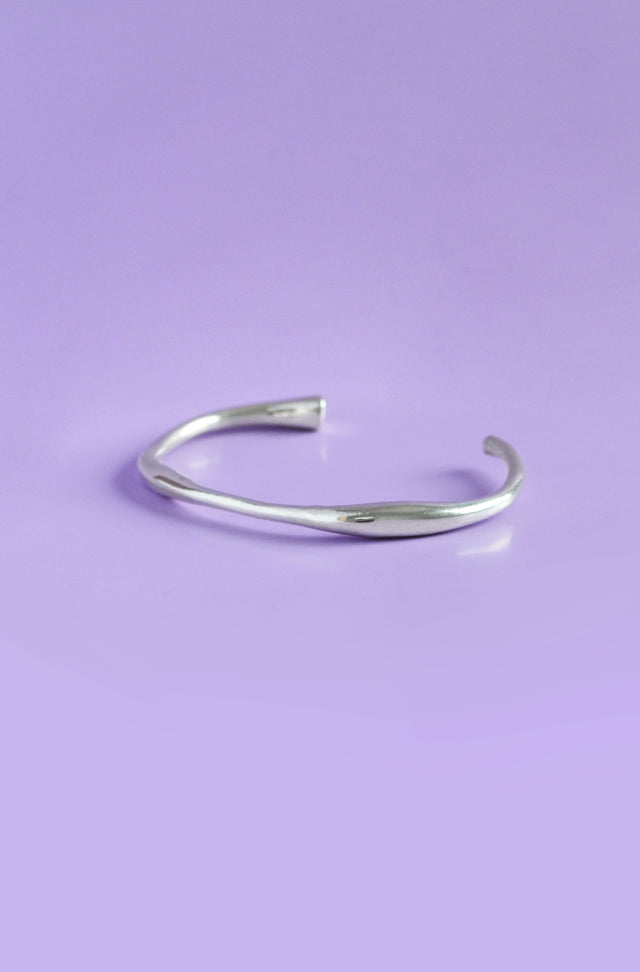 Liquid Silver Bangle