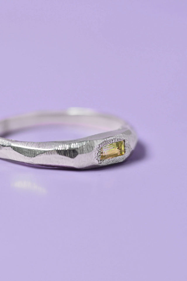 Cleo Yellow Sapphire Silver Ring