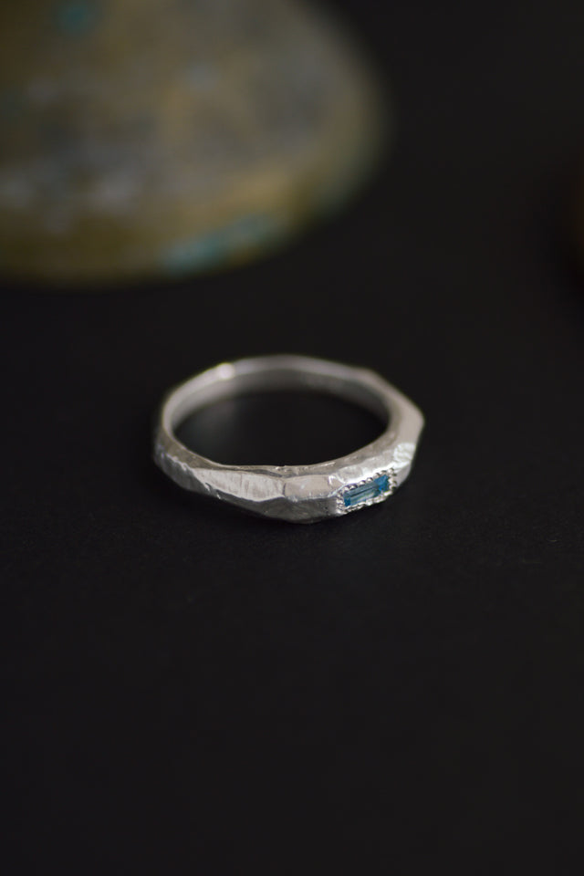 Cleo Blue Topaz Silver Ring