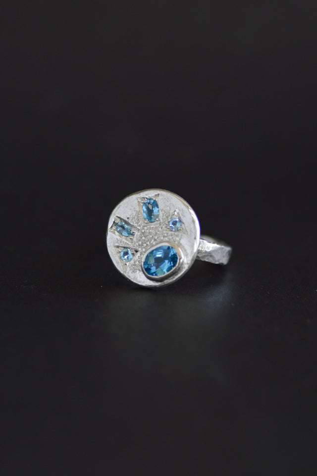 Palette Topaz Silver RIng 1282-2