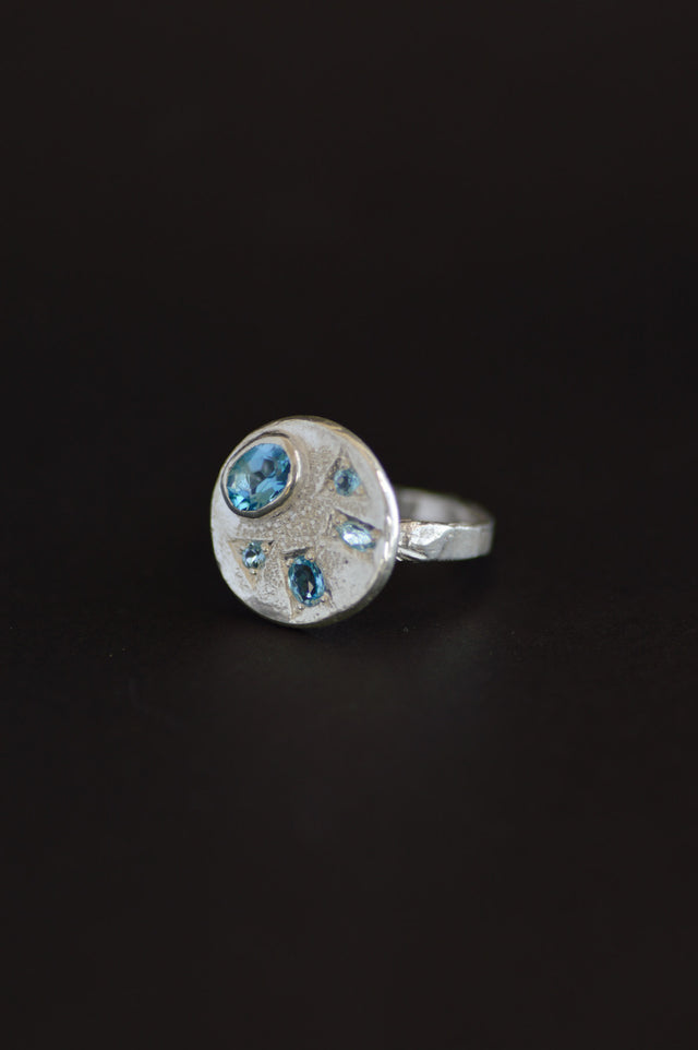 Palette Topaz Silver RIng 1282-2