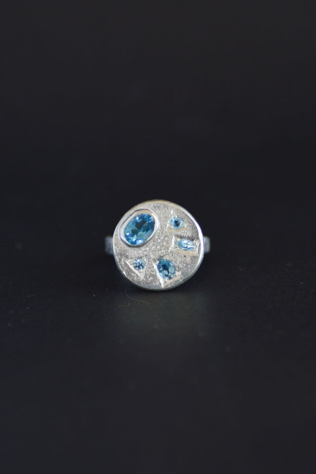 Palette Topaz Silver RIng 1282-2