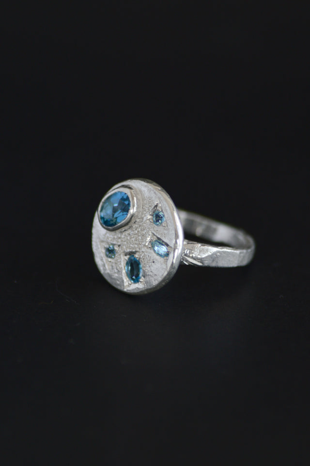 Palette Topaz Silver RIng 1282-2