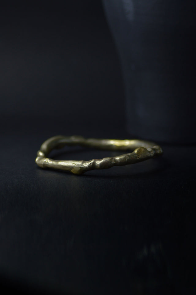 Organic Brass Bangle