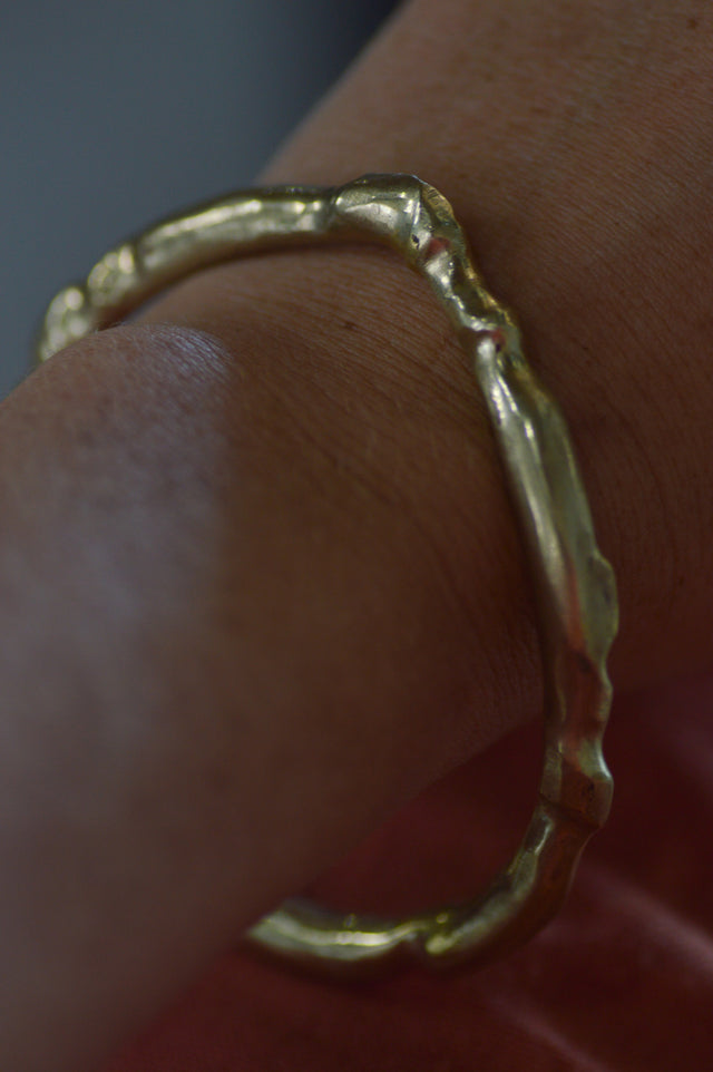 Organic Brass Bangle