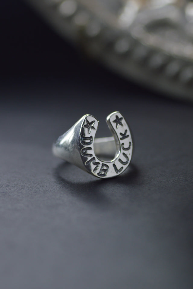 Lucky Silver Signet RIng