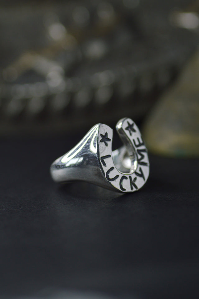 Lucky Silver Signet RIng